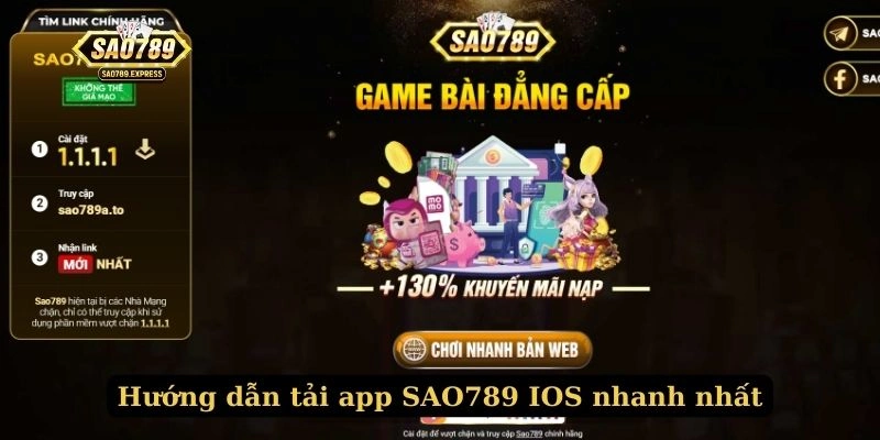 Hướng dẫn tải app SAO789 IOS nhanh nhất